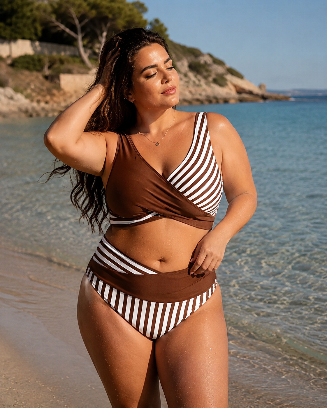 Carla - Bikini de tiro alto con efecto estilizador