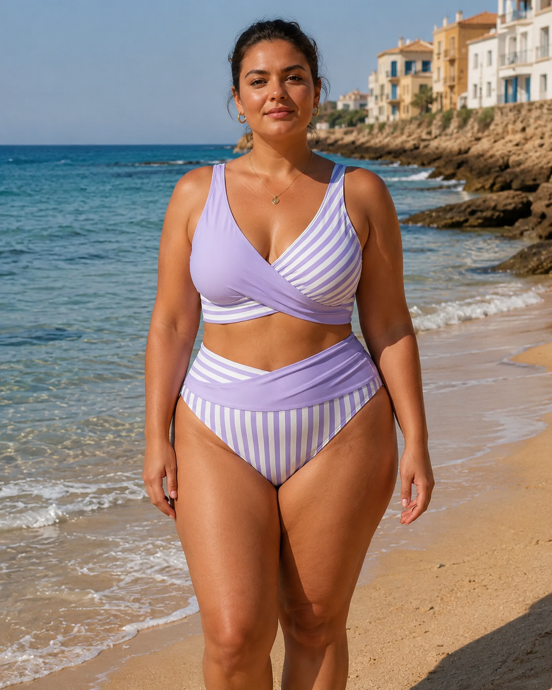 Carla - Bikini de tiro alto con efecto estilizador