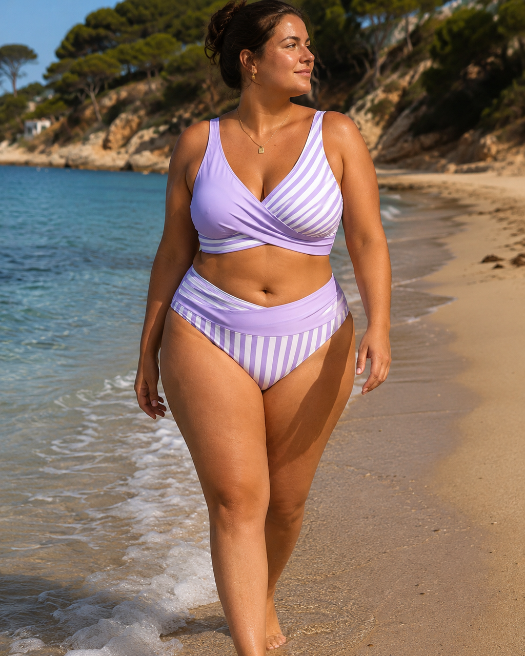 Carla - Bikini de tiro alto con efecto estilizador